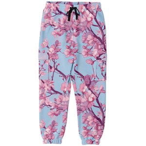 Cherry Blossom Cargo Sweatpants