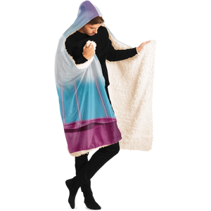 Electric Desert Hooded Blanket