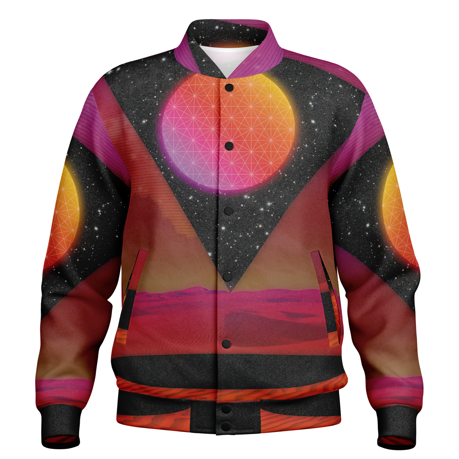 Desert Continuum Varsity Jacket