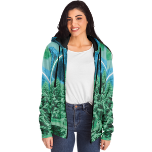 Minty Wonderland Sherpa Hoodie