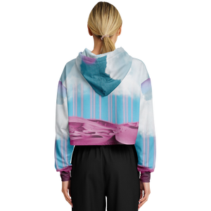 Electric Desert Cropped Hoodie