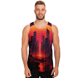 Neon Sunrise Men's Tank Top