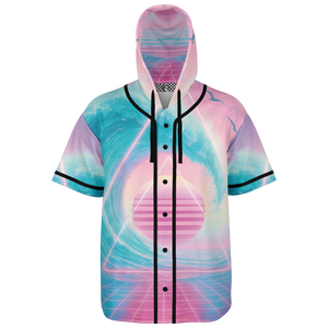 Grid Tide Hooded Jersey