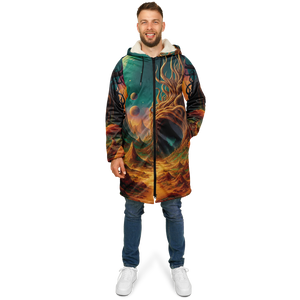 Cosmic Mirage Zip Up Cloak (White Fur)