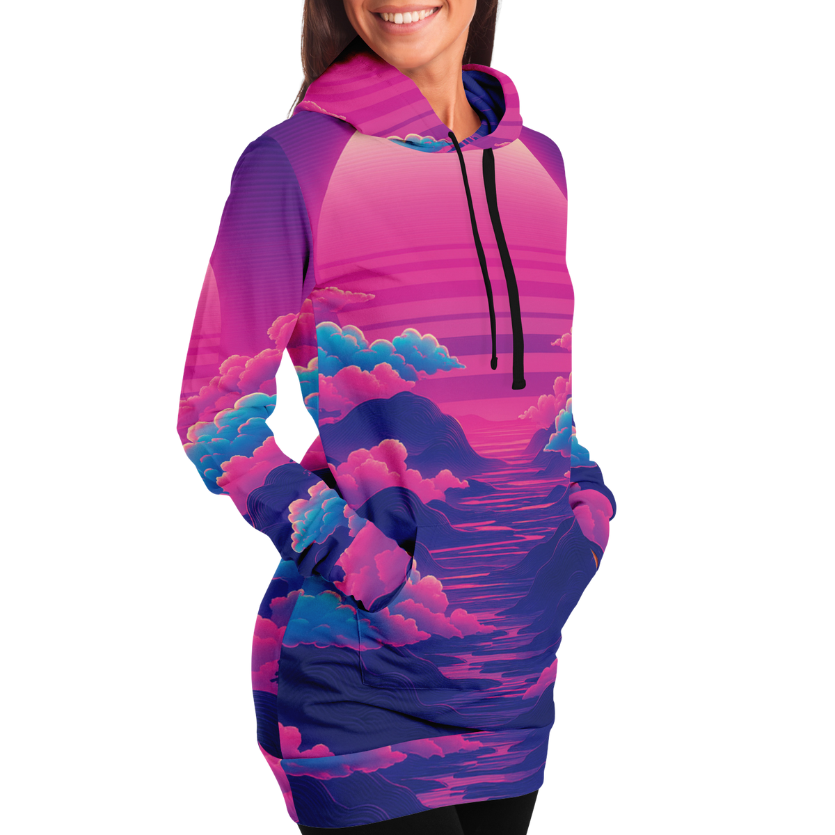 Duskwave Hoodie Dress