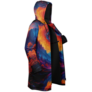 Wonderland Valley Zip Up Cloak (Black Fur)