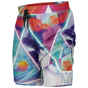 Dimensions Collide Men's 2 in 1 Shorts