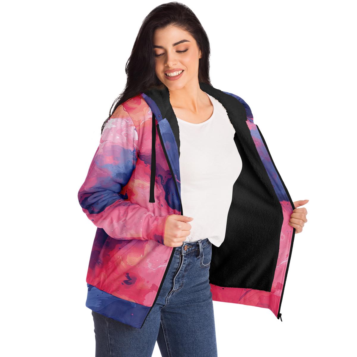 Quantum Tides Sherpa Hoodie