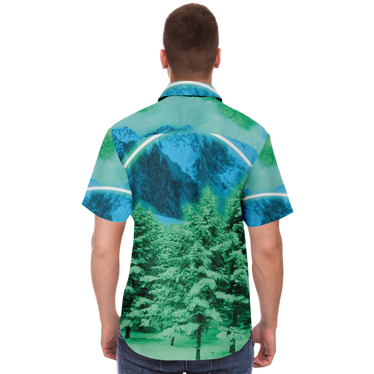 Minty Wonderland Button Down Shirt