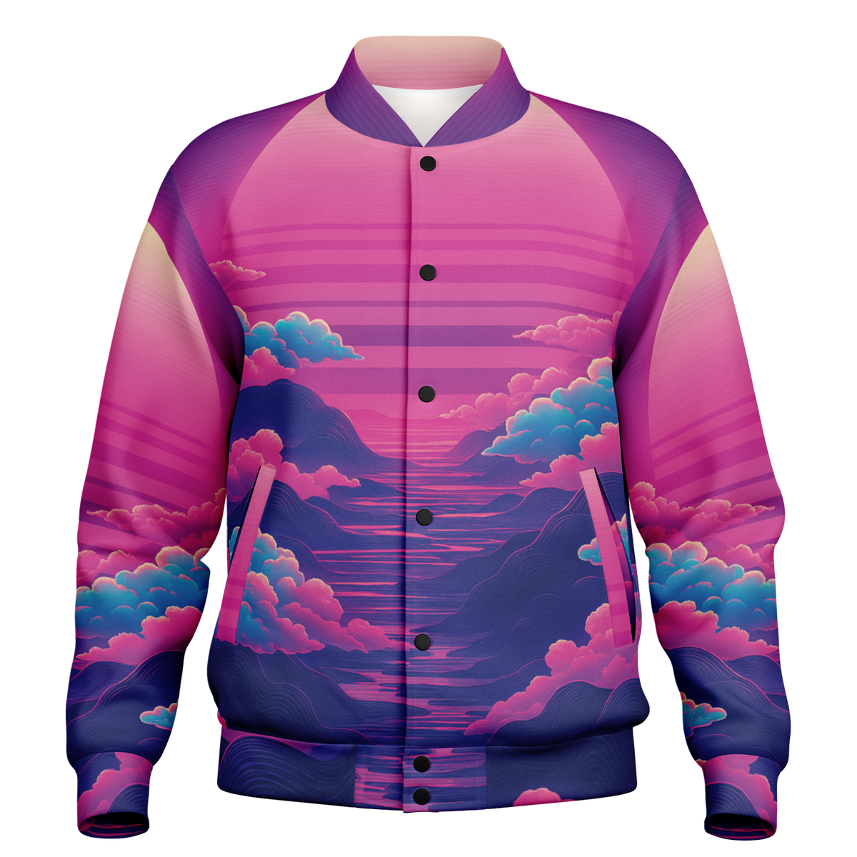 Duskwave Varsity Jacket