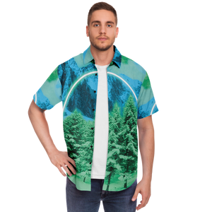 Minty Wonderland Button Down Shirt