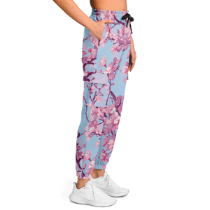 Cherry Blossom Cargo Sweatpants