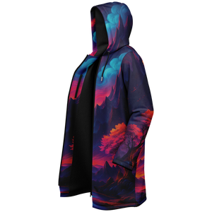 Spectral Heights Zip Up Cloak (Black Fur)