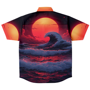 The Synthwave off Kanagawa Button Down Shirt