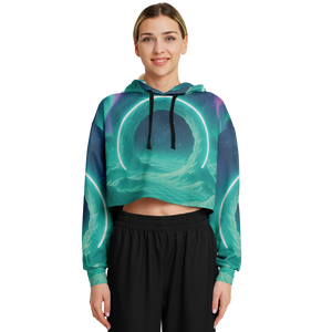 Astral Gateway Cropped Hoodie