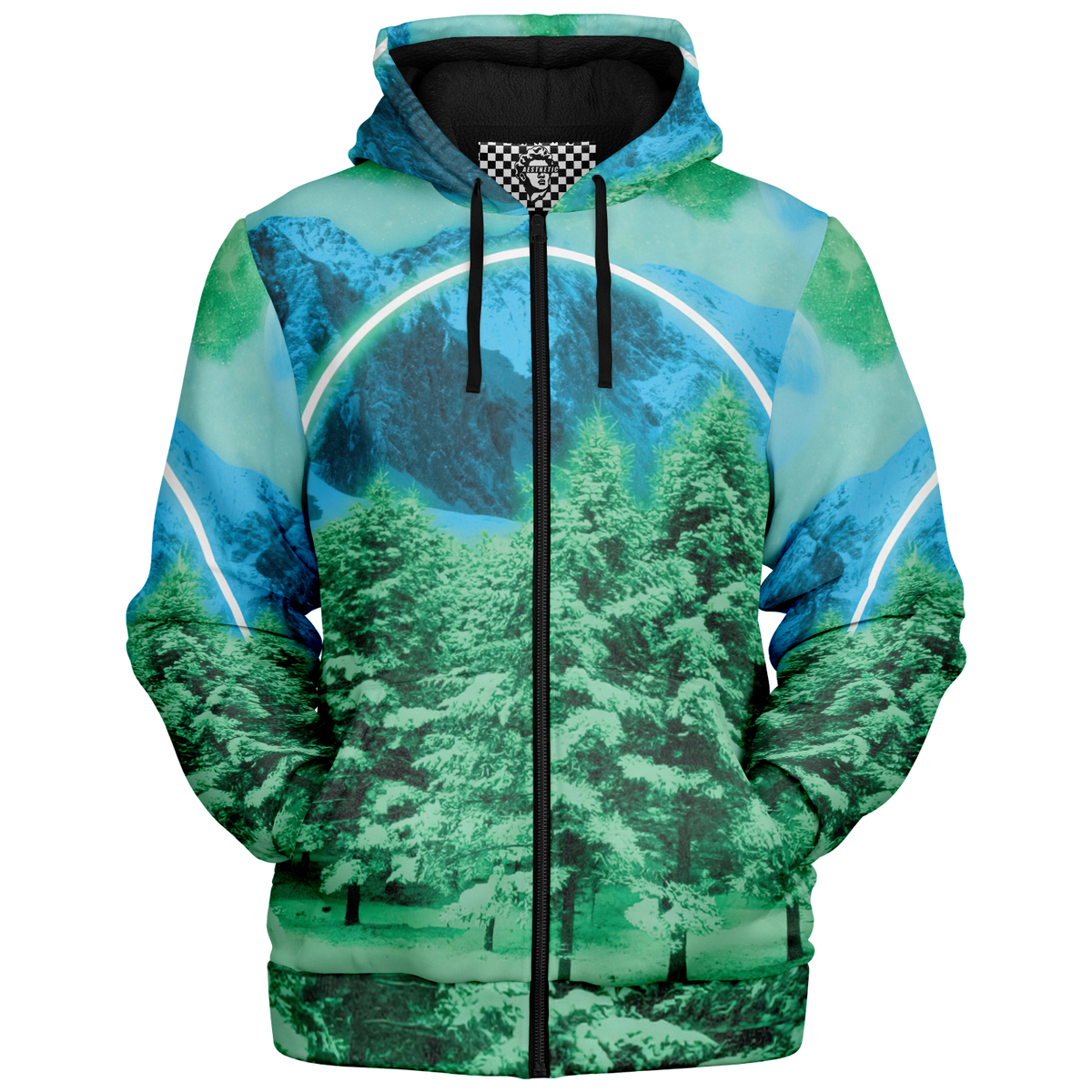 Minty Wonderland Sherpa Hoodie