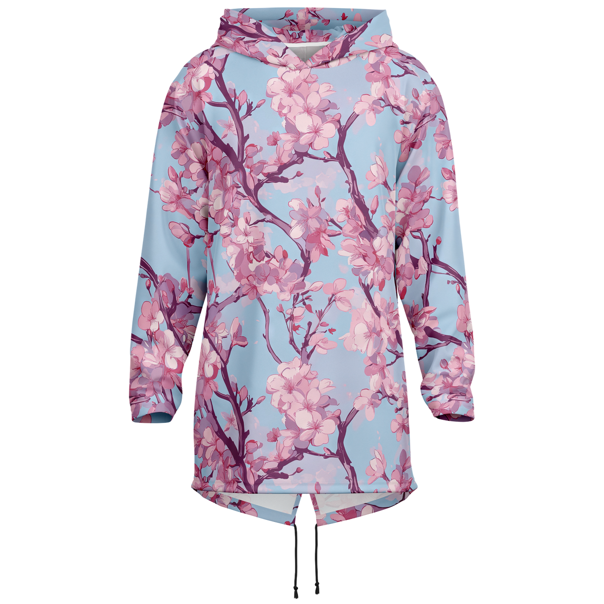 Cherry Blossom Longline Hoodie