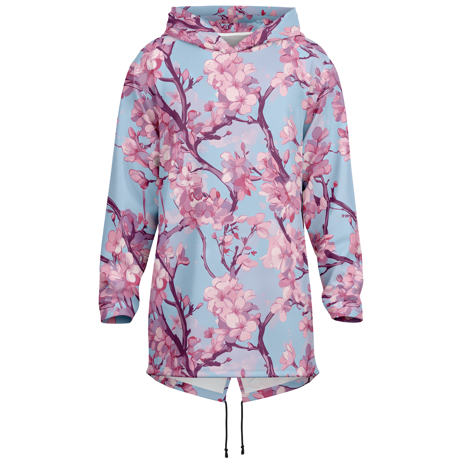 Cherry Blossom Longline Hoodie