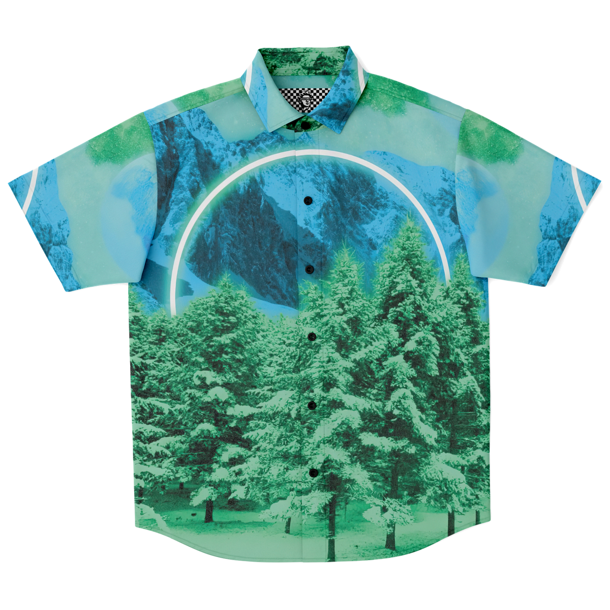 Minty Wonderland Button Down Shirt