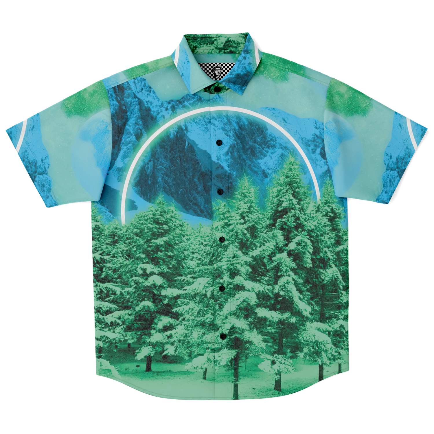 Minty Wonderland Button Down Shirt