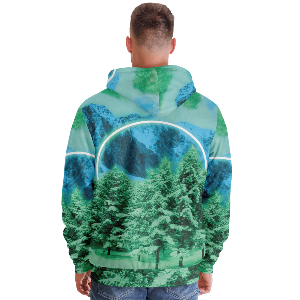 Minty Wonderland Sherpa Hoodie