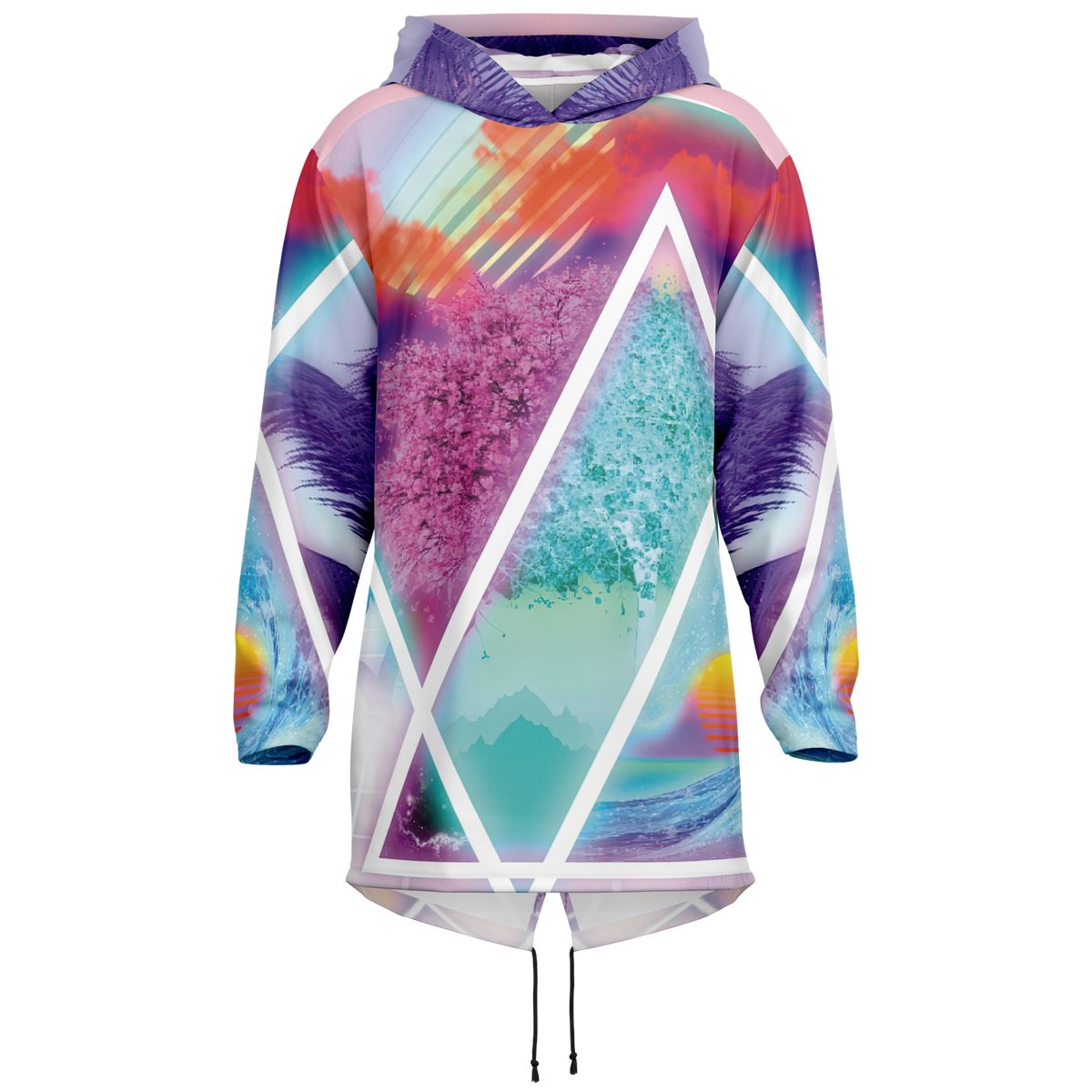 Dimensions Collide Longline Hoodie