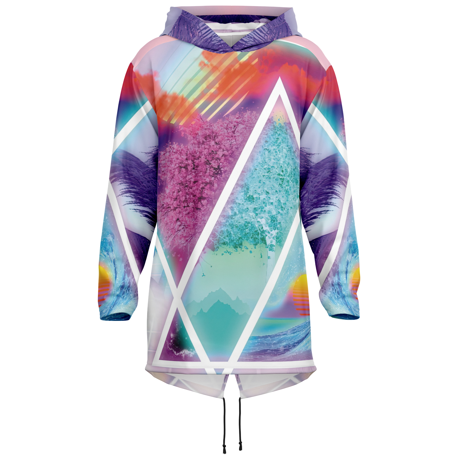 Dimensions Collide Longline Hoodie