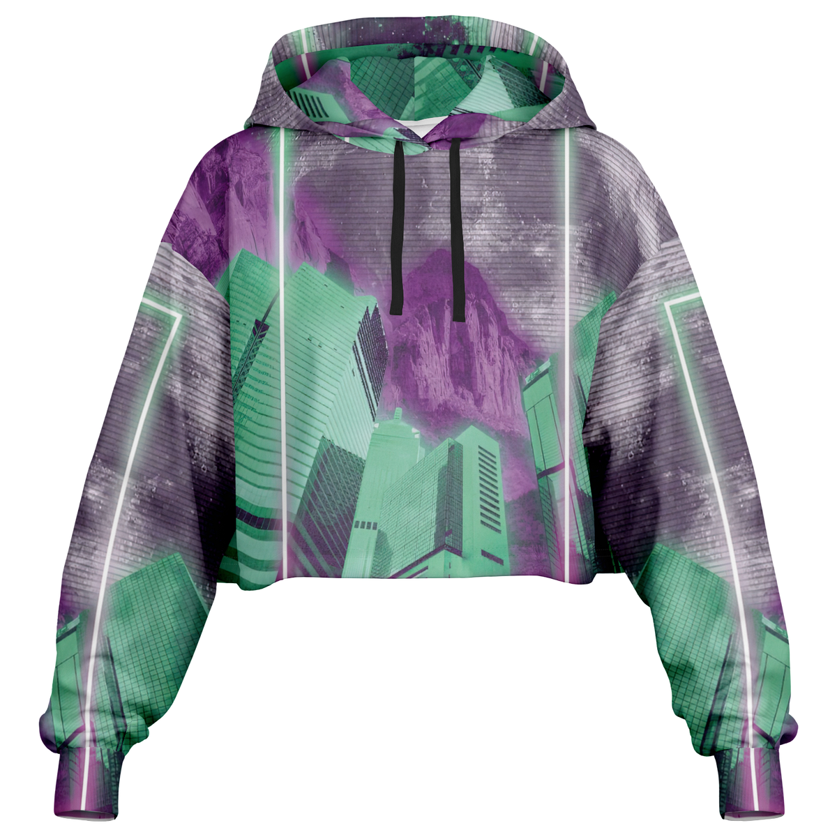 City of Radiance Cropped Hoodie