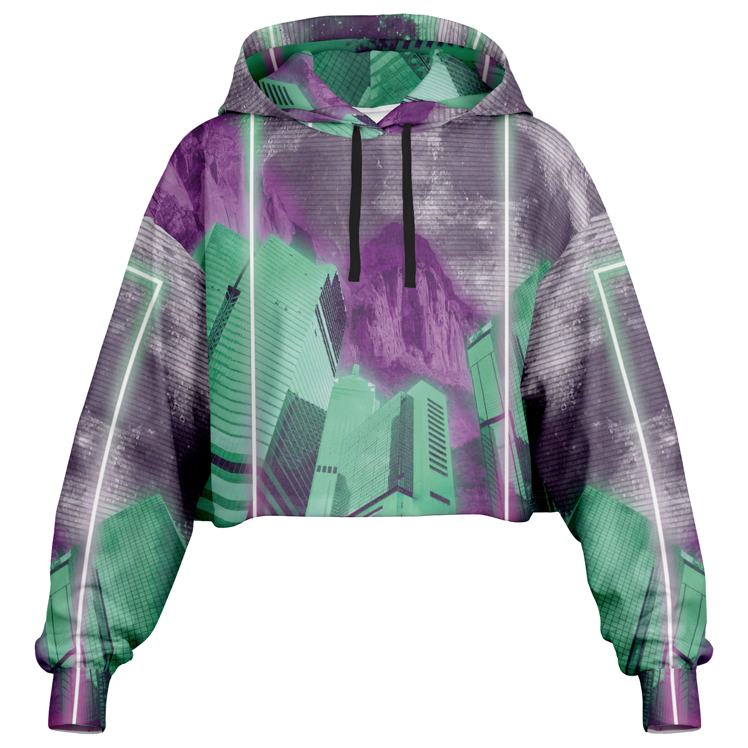 City of Radiance Cropped Hoodie