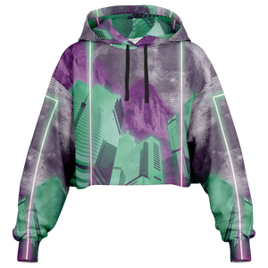 City of Radiance Cropped Hoodie