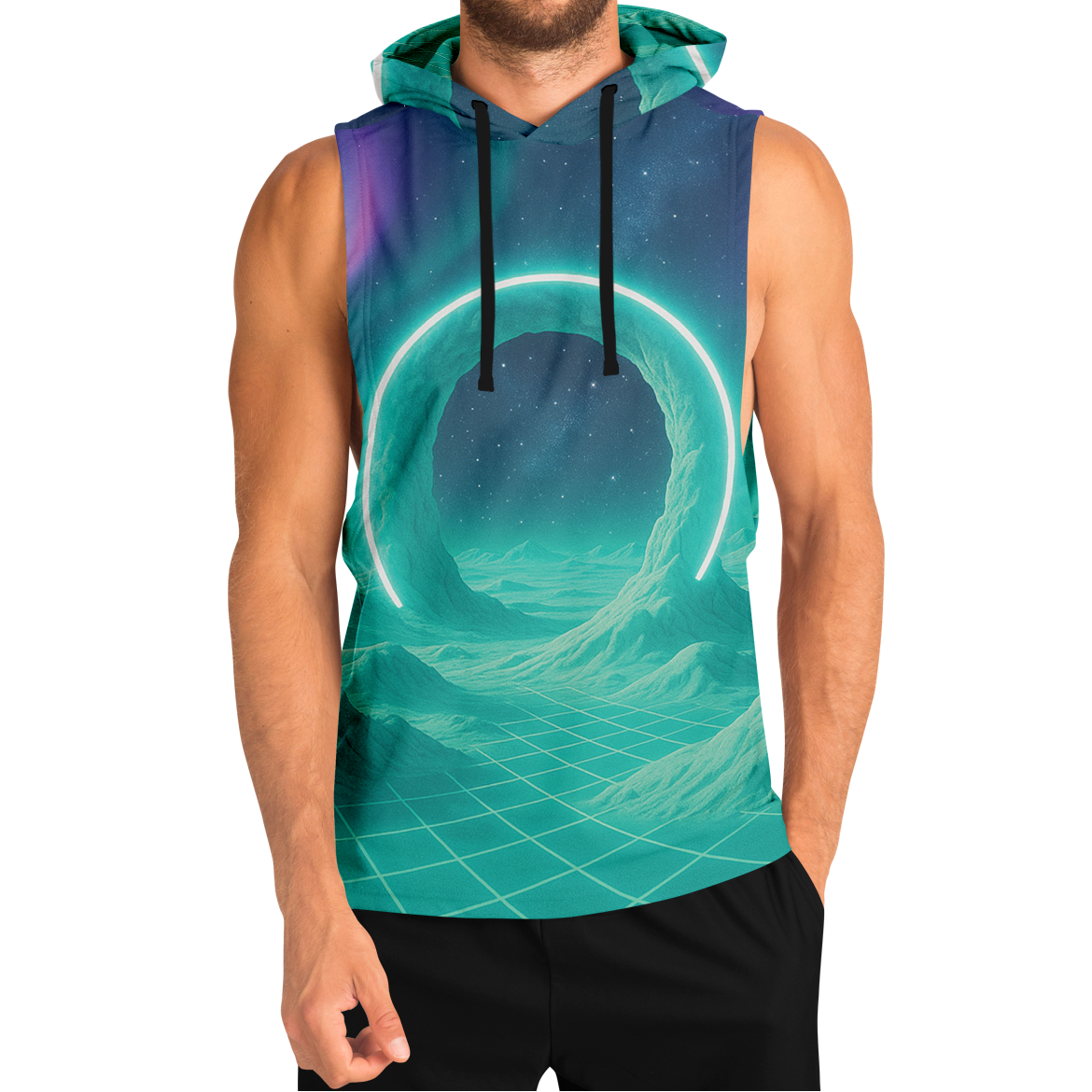 Astral Gateway Sleeveless Hoodie