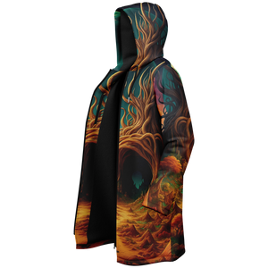Cosmic Mirage Zip Up Cloak (Black Fur)