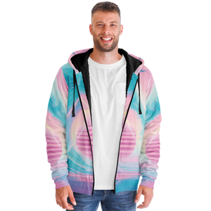 Grid Tide Sherpa Hoodie