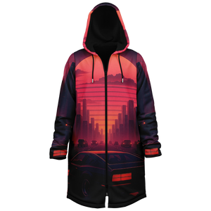 Nightfall Zip Up Cloak (Black Fur)