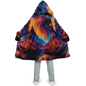 Wonderland Valley Zip Up Cloak (Black Fur)