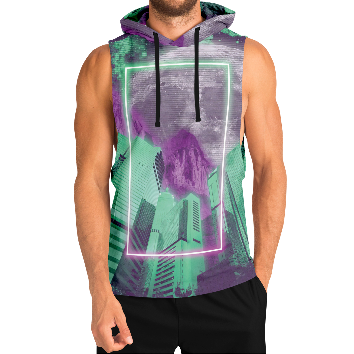 City of Radiance Sleeveless Hoodie