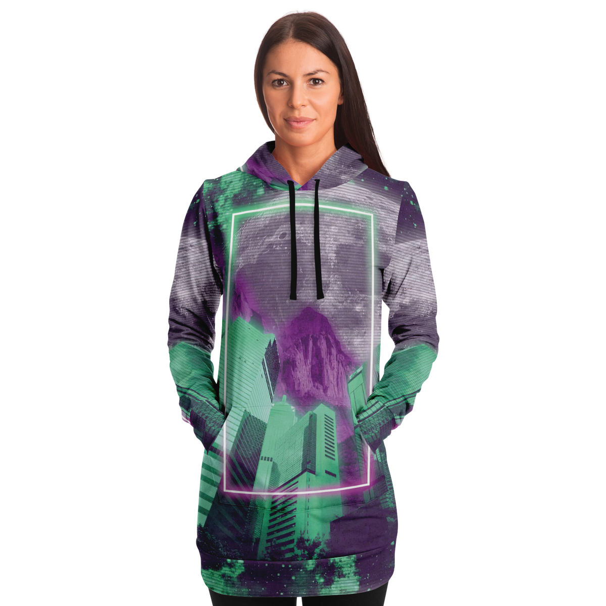 City of Radiance Hoodie Dress