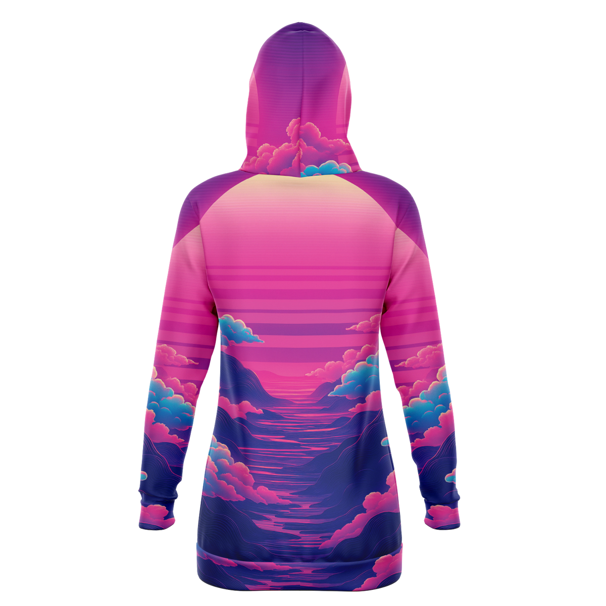 Duskwave Hoodie Dress