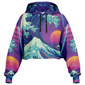 Neonami Cropped Hoodie