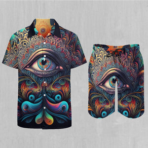 Cosmic Eye Men's Beach Set