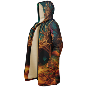 Cosmic Mirage Zip Up Cloak (White Fur)