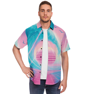 Grid Tide Button Down Shirt