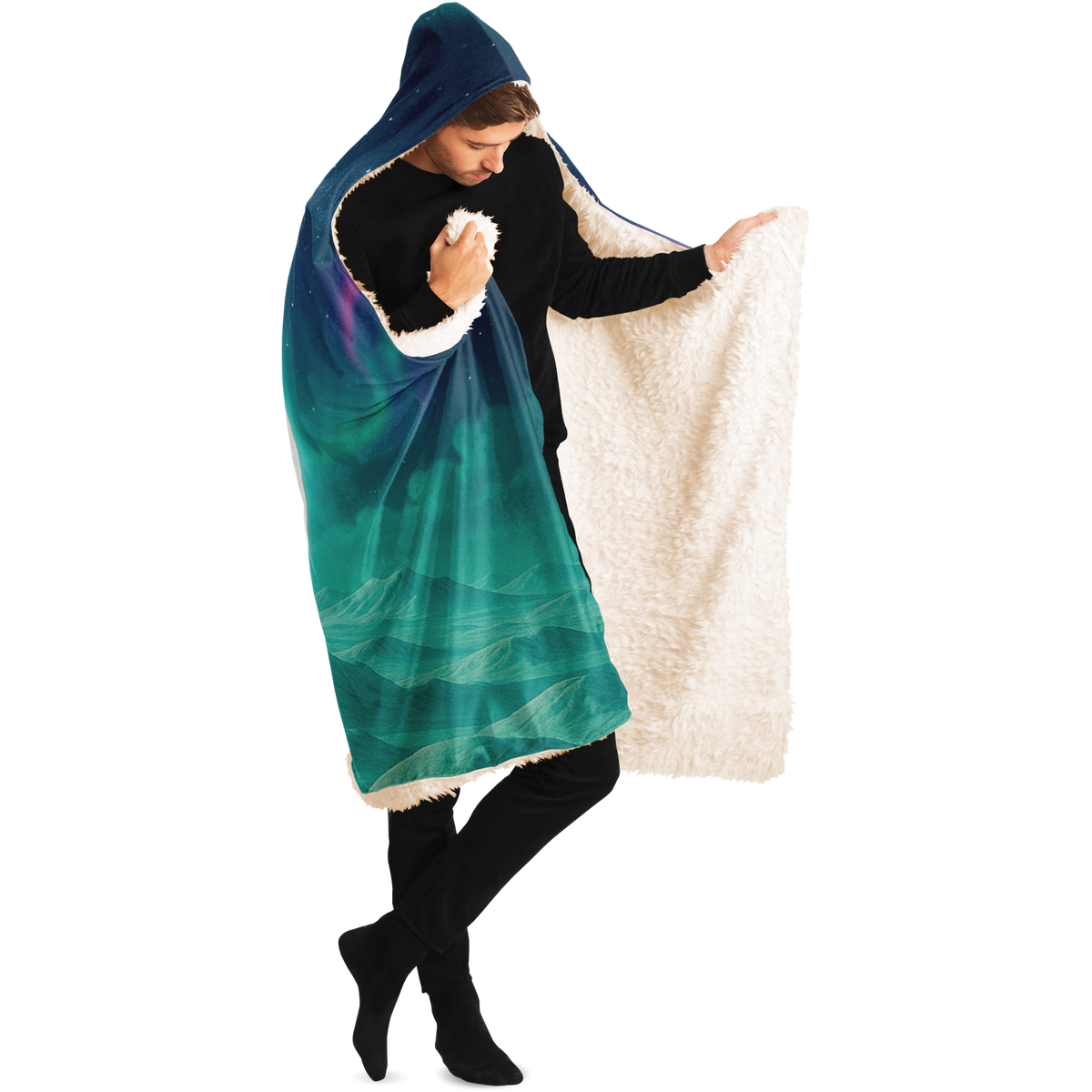 Astral Gateway Hooded Blanket