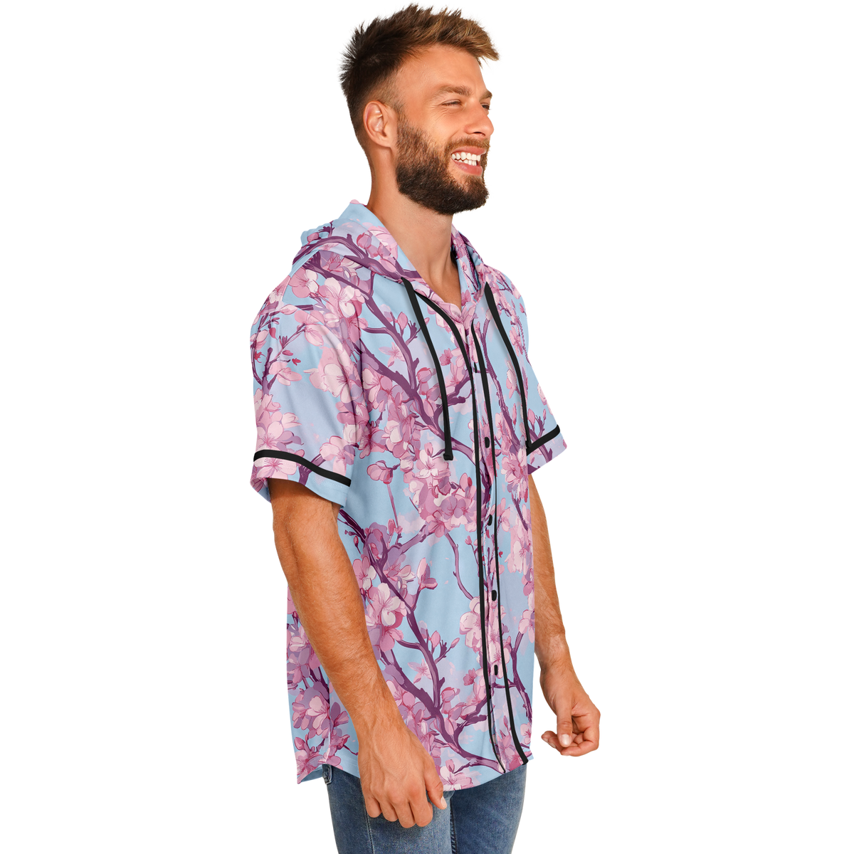 Cherry Blossom Hooded Jersey