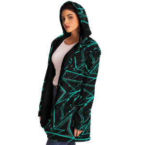 Electrostatic Cloak (Black Fur) - Festival Clothing, Rave Outfits, EDM Gear
