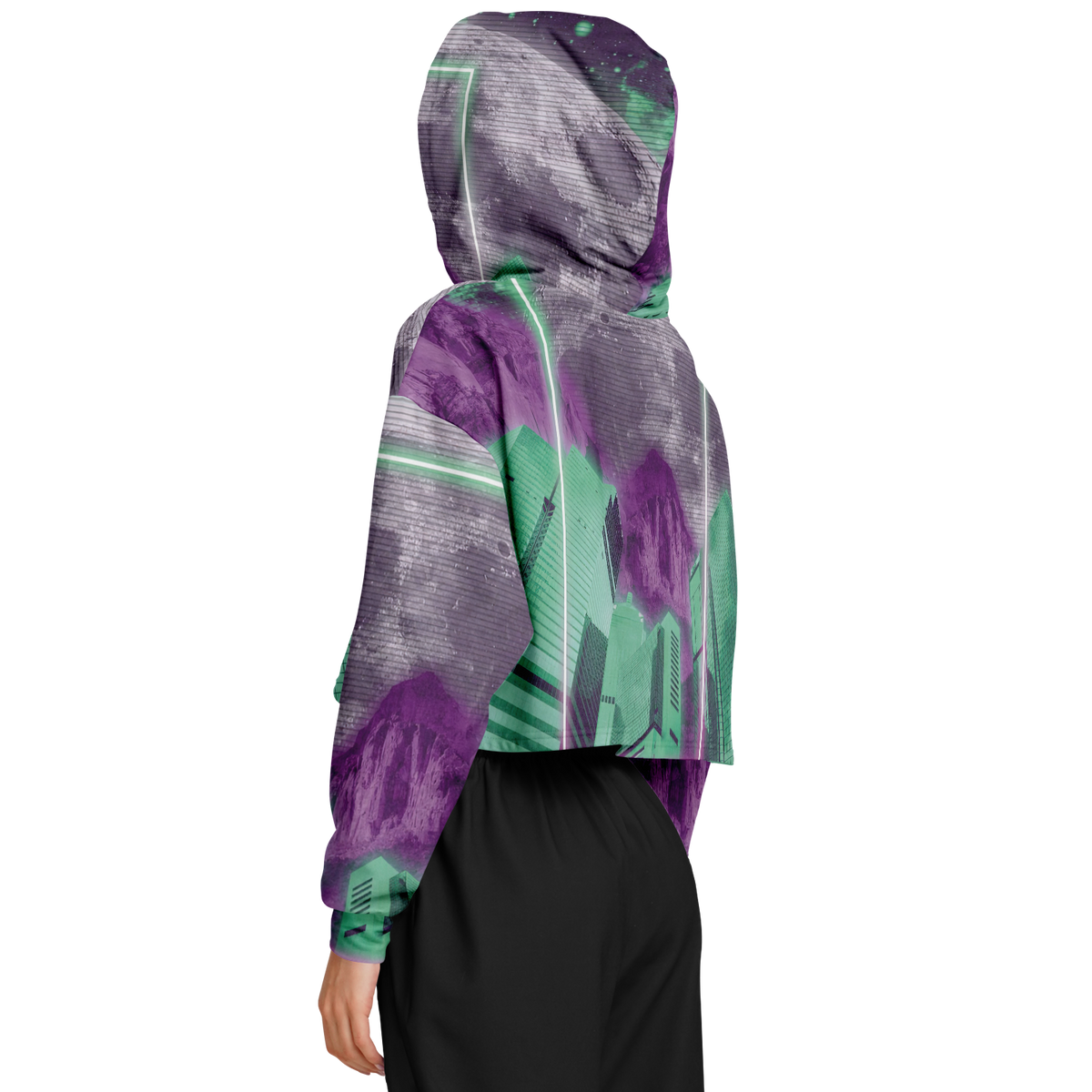 City of Radiance Cropped Hoodie