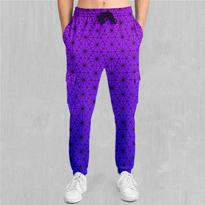 Star Net (Ultraviolet) Cargo Joggers