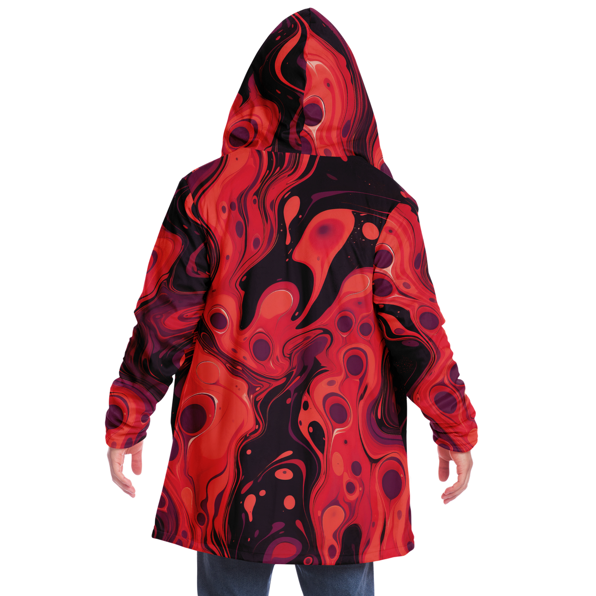 Scarlet Fusion Cloak (Black Fur)