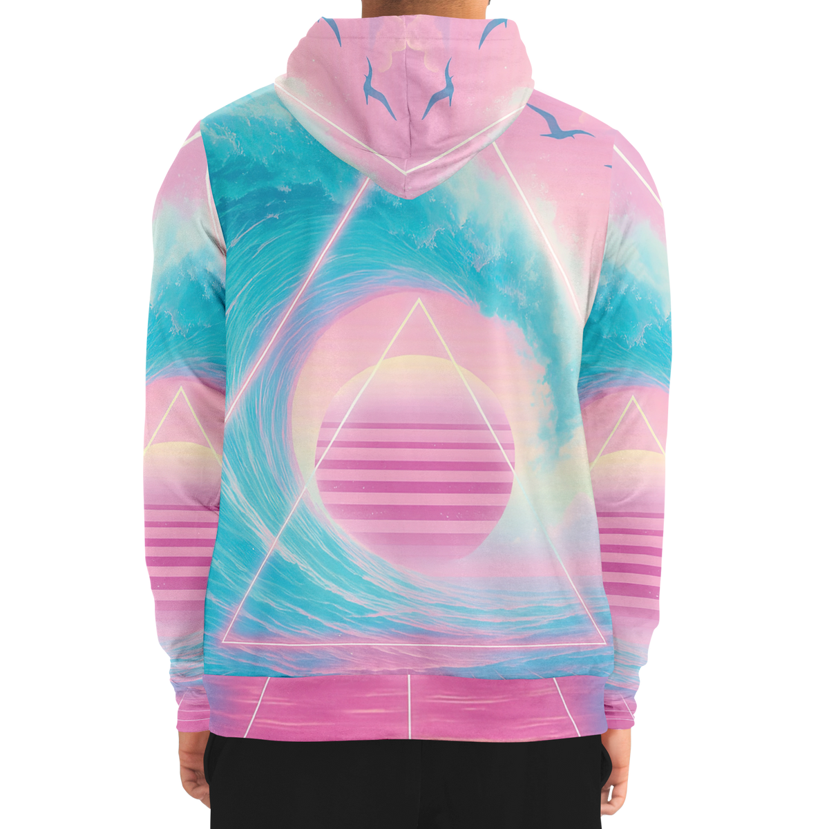 Grid Tide Zip Hoodie