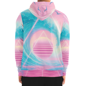 Grid Tide Zip Hoodie